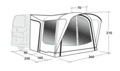 Outwell Newburg 160 Air Drive Away Awning 13 Outwell Newburg 160 Air Drive Away Awning -Outwell Camping Sales Store 111170 newburg 160 air drawing perspective2