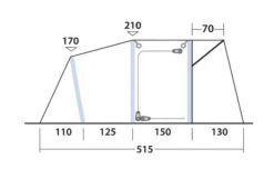 Outwell Blossburg 380 Air Drive Away Awning -Outwell Camping Sales Store 111242 blossburg 380 air drawing other5