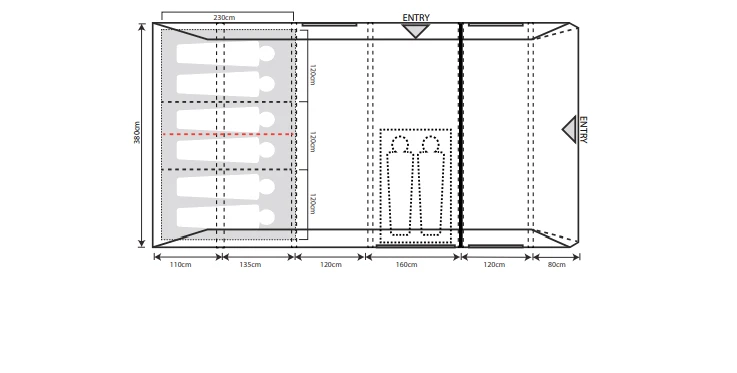 Outdoor Revolution Airedale 6.0s Tent 2 Outdoor Revolution Airedale 6.0s Tent - Image 2