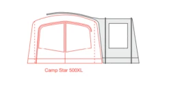 Outdoor Revolution Camp Star Side Porch (500xl, 600, 700) (2022) 14 Outdoor Revolution Camp Star Side Porch (500xl, 600, 700) (2022) -Outwell Camping Sales Store campstar side porch floorplan 3 1