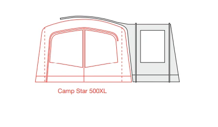 Outdoor Revolution Camp Star Side Porch (500xl, 600, 700) (2022) 4 Outdoor Revolution Camp Star Side Porch (500xl, 600, 700) (2022) - Image 4