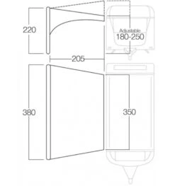 Vango AirBeam Sky Canopy 3.5m 6 Vango AirBeam Sky Canopy 3.5m -Outwell Camping Sales Store floorplan35 2